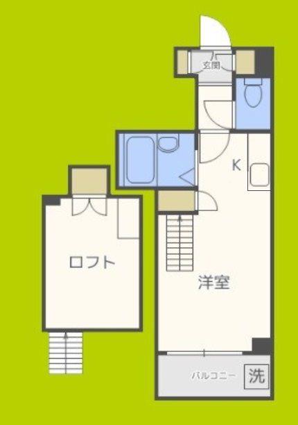 コスモレジデンス北加賀屋II(1K/1階)の間取り写真