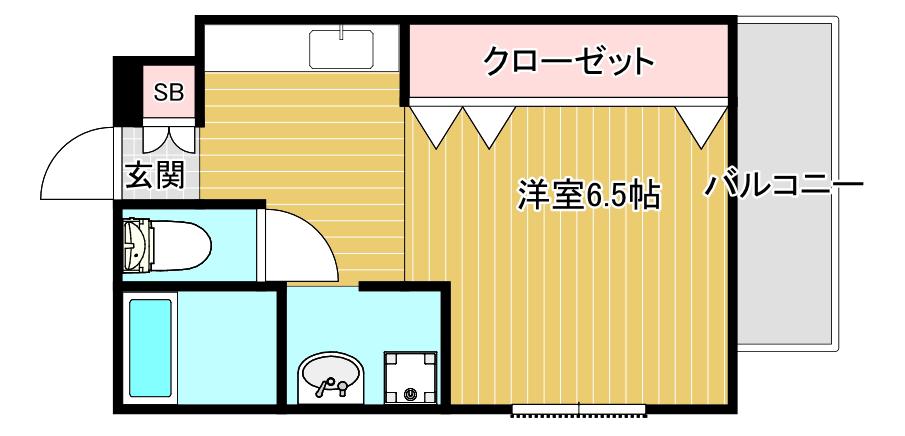 エスポワール(1K/3階)の間取り写真