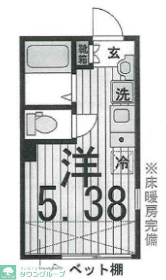 LA PROVENCE DU HIKARIGAOKA(ワンルーム/1階)の間取り写真