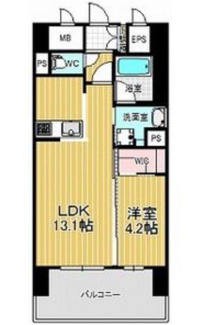 セレニティー大須(1LDK/6階)の間取り写真