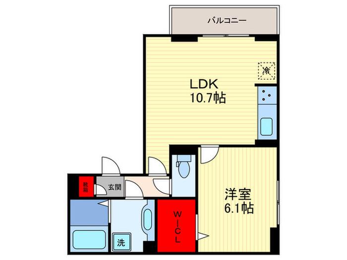 セジュールシュシュ(1LDK/2階)の間取り写真