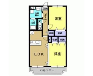 Y&MドリームIII(2LDK/3階)の間取り写真