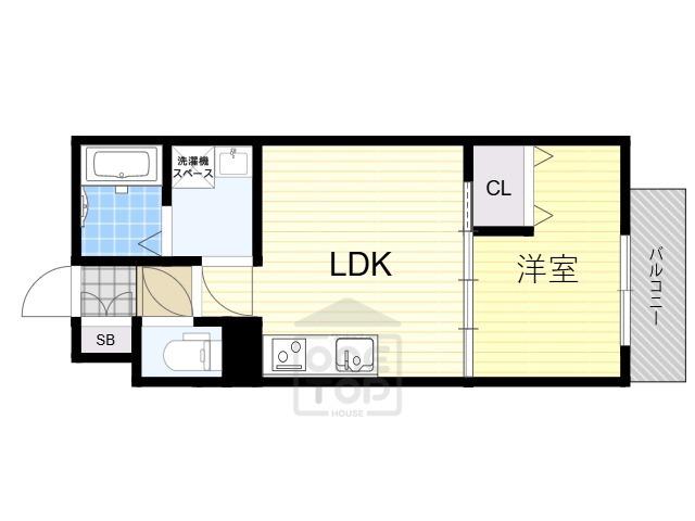 フォレ下穂積2丁目(1LDK/2階)の間取り写真