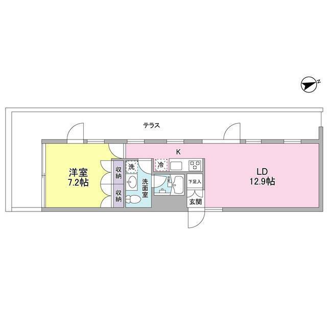 PLATFORM(1LDK/2階)の間取り写真