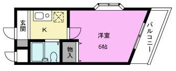 アネックス越谷21期(1K/3階)の間取り写真