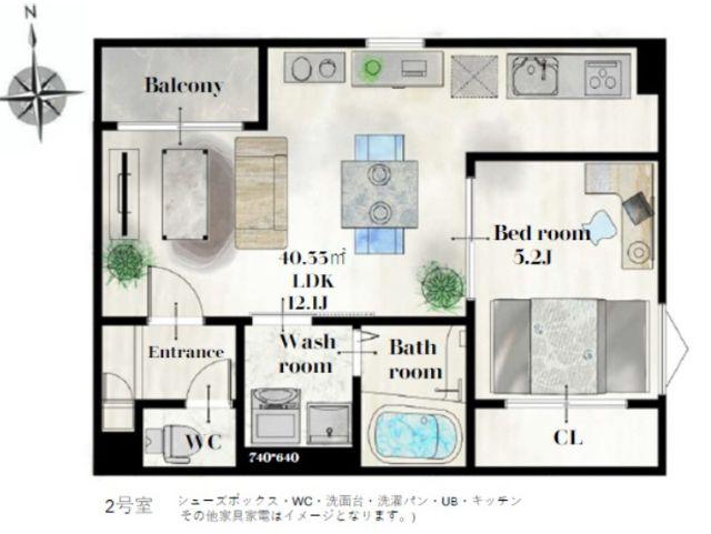 REGALEST仙台長町南(1LDK/3階)の間取り写真