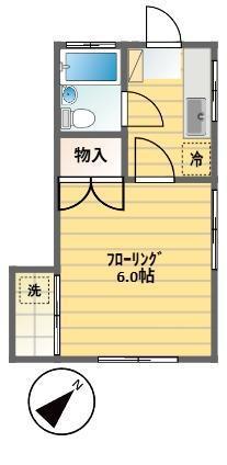 コーポMIKI(1K/3階)の間取り写真