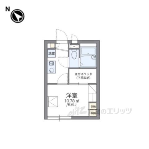 レオパレス杭瀬北新町1(1K/1階)の間取り写真