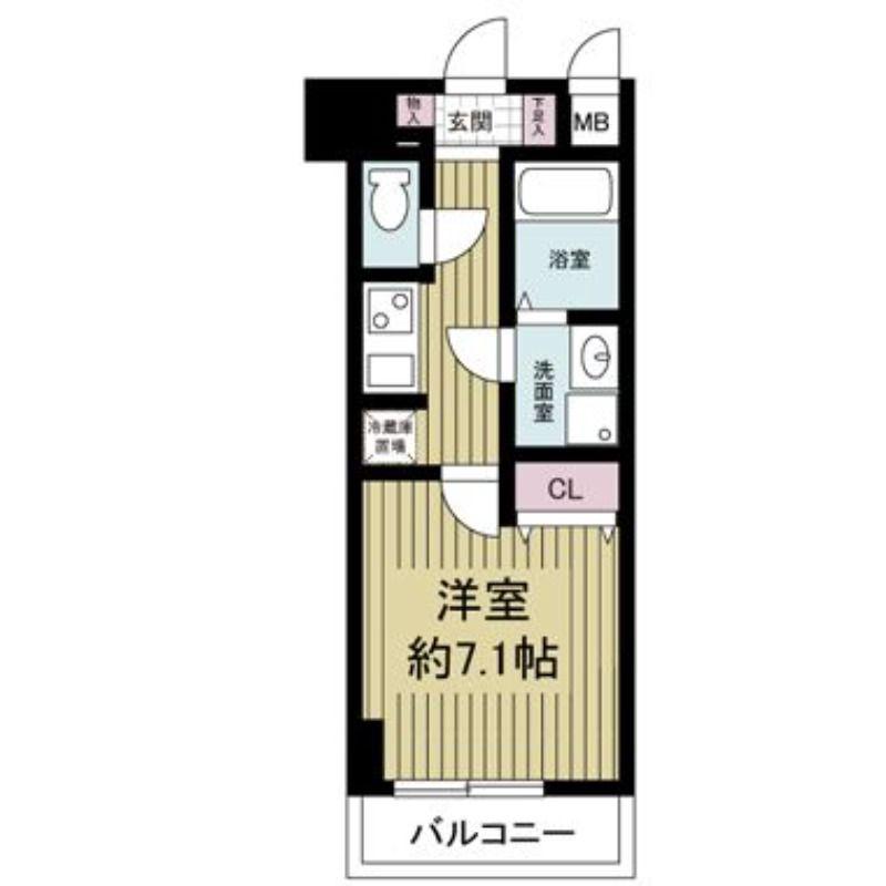 S-RESIDENCE HOMMACHIMARKS(1K/14階)の間取り写真