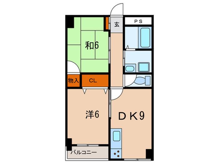 RENOSTYLE西明石(2DK/5階)の間取り写真