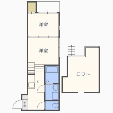 アヴェンス(2K/1階)の間取り写真