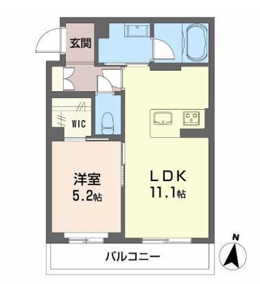 シャーメゾン神宮参道(1LDK/3階)の間取り写真