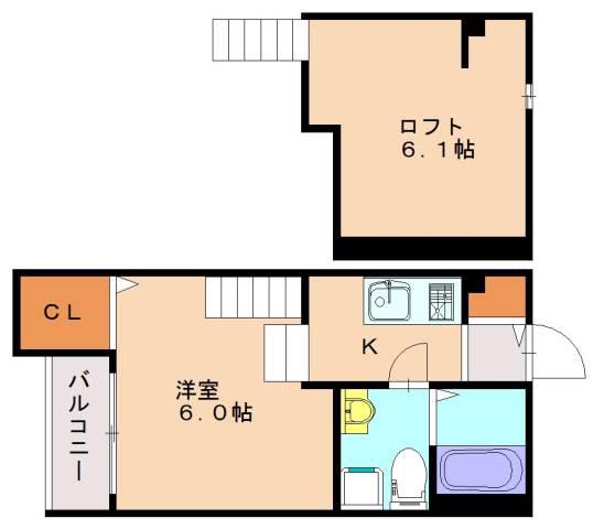 MARVELOUS(ワンルーム/2階)の間取り写真