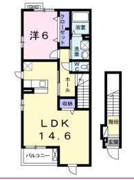 ラフォーレ広畑(2LDK/5階)の間取り写真