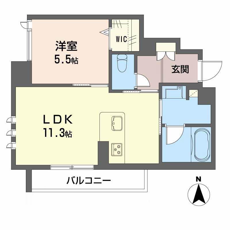 アイ・ヴィラ(1LDK/2階)の間取り写真
