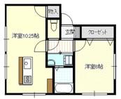 ビバライフ千代町(1LDK/1階)の間取り写真