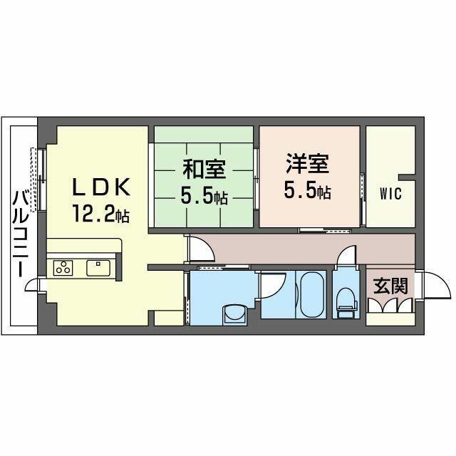 ファヴォーレ(2LDK/3階)の間取り写真