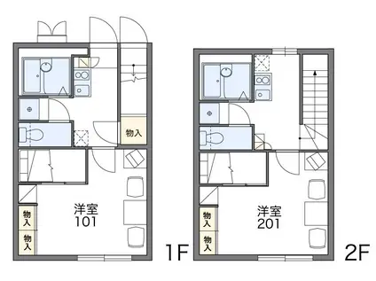 サンマルコ(1K/2階)の間取り写真