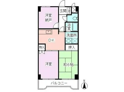 さがみ野駅北口ビル(3DK/3階)の間取り写真