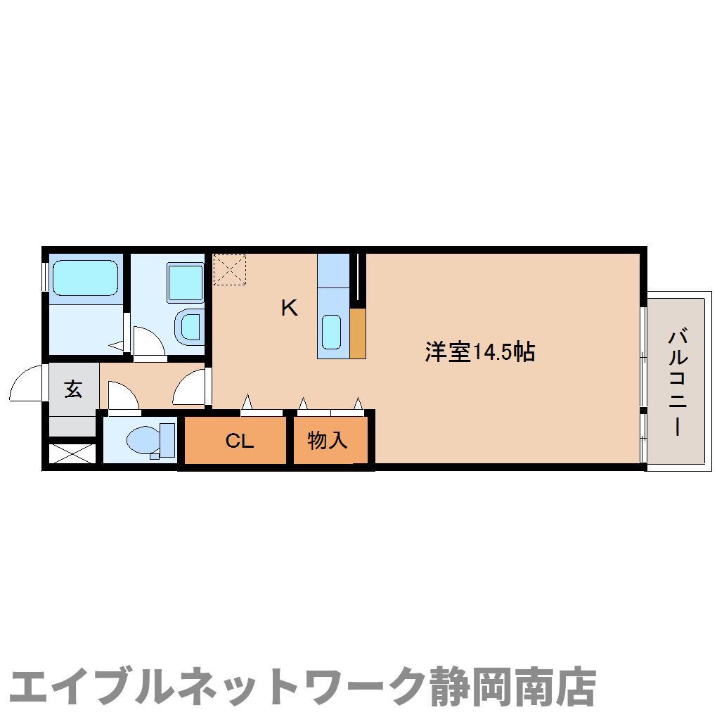 ベルドミールII(ワンルーム/1階)の間取り写真