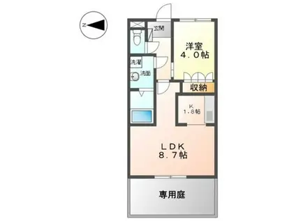 ＪＲ和歌山線 船戸駅 徒歩38分 2階建 築16年(1LDK/1階)の間取り写真