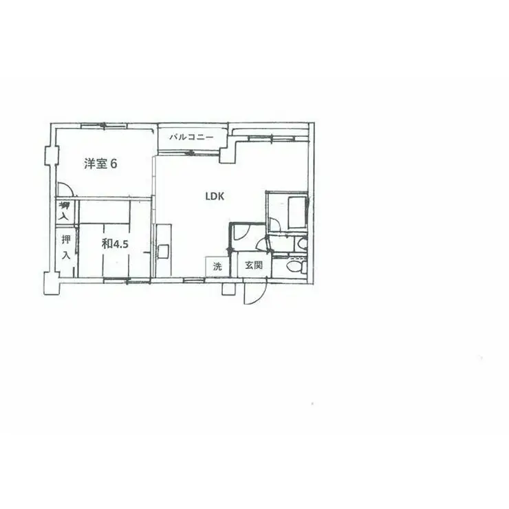 東海鵠沼マンション 4階階 間取り