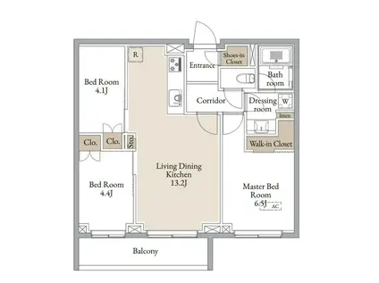 CLARITIA YOKOHAMA TAMMACHI クラリティア横(3LDK/2階)の間取り写真