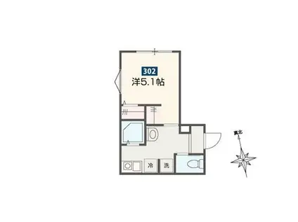 サークル ヴィラ日進(1K/3階)の間取り写真