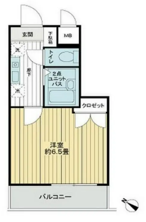 ガーラ笹塚駅前 5階階 間取り