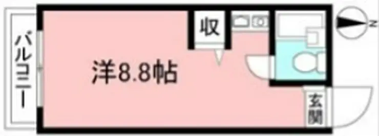 コーポ水無月 2階階 間取り