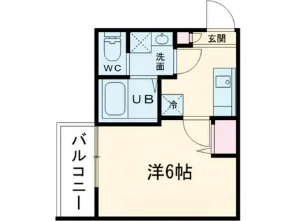 KEIAI RESIDENCE 新松戸II(1K/3階)の間取り写真
