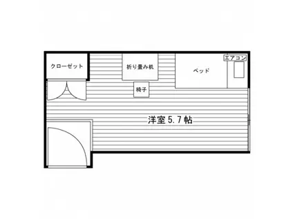 シェアリエットS東小金井(ワンルーム/2階)の間取り写真