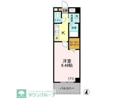 アーバニタ(1K/2階)の間取り写真