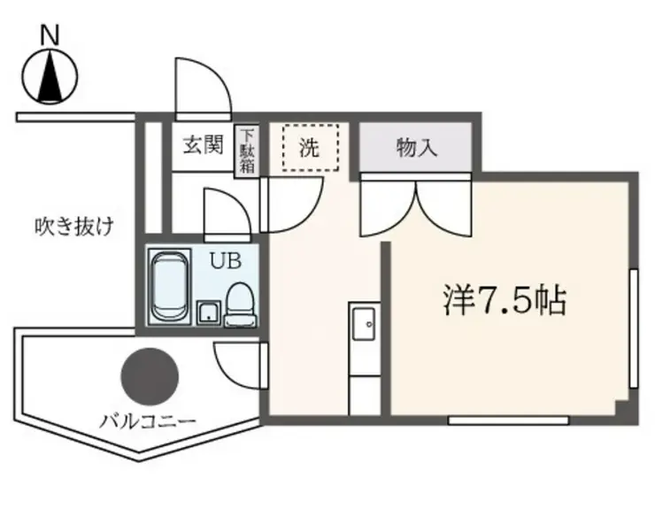 ビューラー堀之内 3階階 間取り
