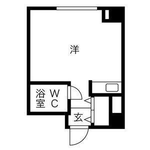 セ・モア京都(ワンルーム/5階)の間取り写真