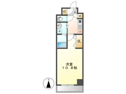 VIA FERIX(1K/3階)の間取り写真