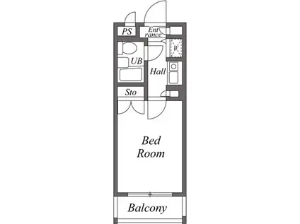 ユーレジデンス護国寺(1K/2階)の間取り写真