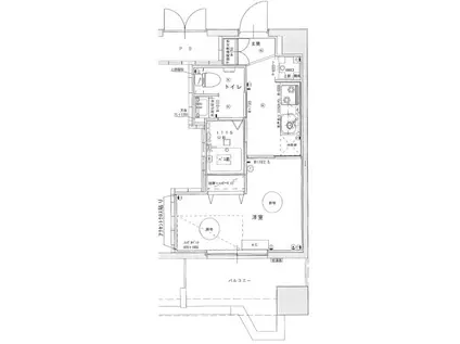 パレスアンドーラ(1K/5階)の間取り写真