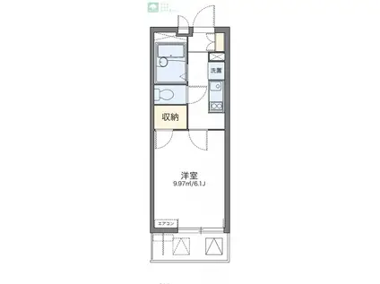 レオパレスラトナ(1K/2階)の間取り写真
