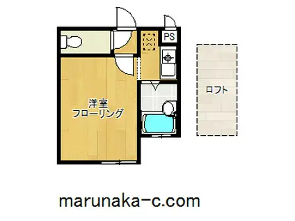 ロッシェル東林間V(1K/2階)の間取り写真