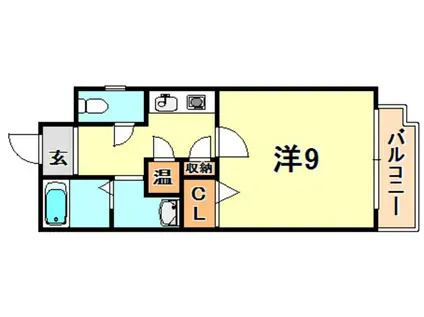 アポロンKOWA(1K/3階)の間取り写真