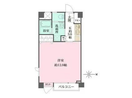 BOKKEN SEIYODO(1K/3階)の間取り写真