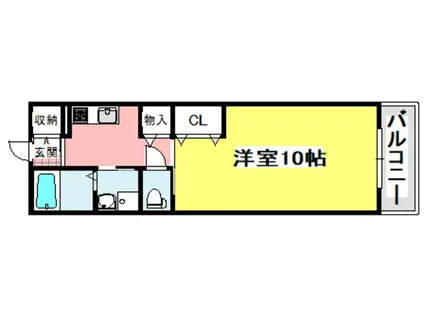 チェリーコート小野原(1K/1階)の間取り写真