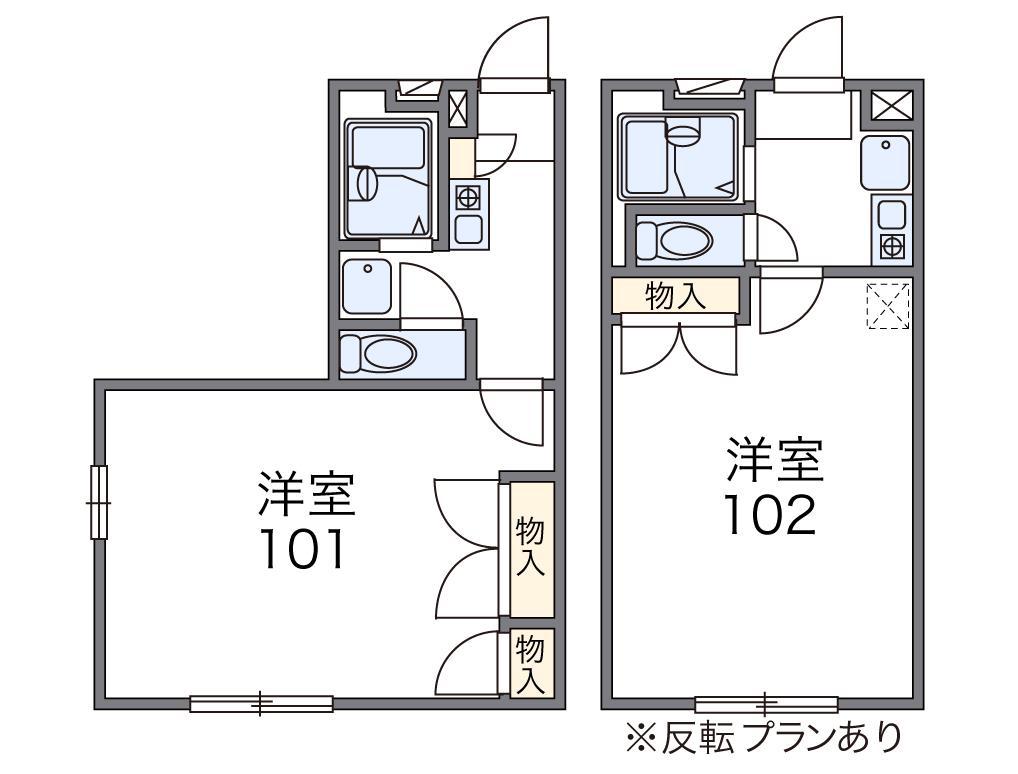 レオパレストゥジュール(1K/3階)の間取り写真