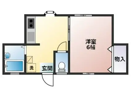 O・PARK(1K/1階)の間取り写真
