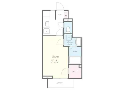 アルバソーレ(1K/1階)の間取り写真