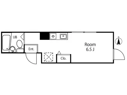 BLANCHE NORD OOMORI(ワンルーム/1階)の間取り写真
