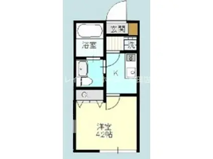 ベイルーム瀬谷2(1K/1階)の間取り写真