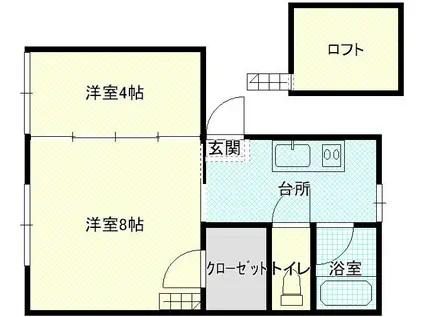 グランフォーレ(2K/2階)の間取り写真