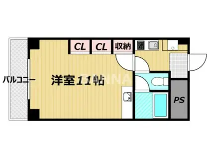 センチュリー平井(1K/3階)の間取り写真